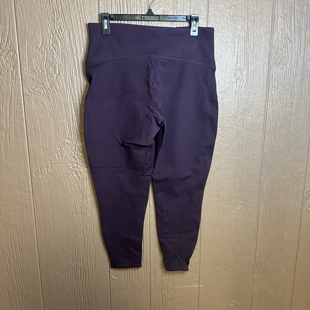 Spanx Women's Leggings  Sz‎ XL Pointe Split Hem High Rise Purple Thick Workwear - Picture 4 of 6